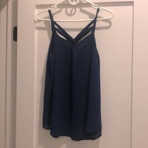 Adorable navy formal tank with a cross in front!